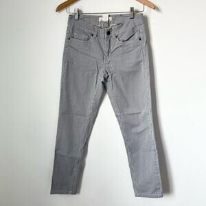 H&M Striped‎ Ankle Skinny Jeans Size 6 Blue White Denim Pants